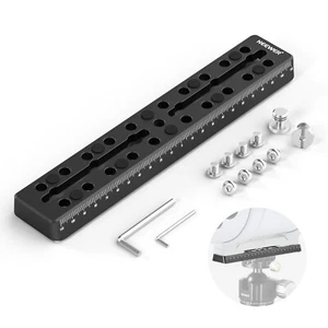 NEEWER 9"/230mm Rail Bar Vixen Style Dovetail Plate, Metal Mounting Plate Saddle - Picture 1 of 8