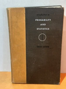 Introduction To Probability and Statistics 3rd edition Alder Roessler HC 1964 - Picture 1 of 4