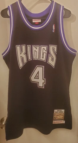 Mitchell & Ness Authentic Chris Webber Sacramento Kings Jersey Size 44 L Cover