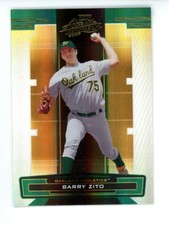 2005 Playoff Absolute Memorabilia   Barry Zito #46 Oakland Athletics