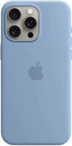 Apple iPhone 15 Pro Max Silicone Case with MagSafe - Winter Blue - Picture 1 of 3
