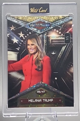 First Lady Melania Trump 1/1 2025 Wild Card Inauguration Edition Gold Disco Foil - Image 1 of 2