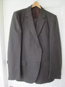 Yves Saint Laurent YSL Two Piece Suit Brown Pinstripe Jacket and Pants 46 - Picture 1 of 9