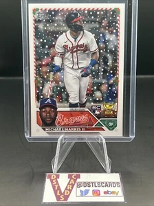 2023 Topps Holiday - MICHAEL HARRIS II ROOKIE CANDY CANE BAT SP #H105 - Bild 1 von 3