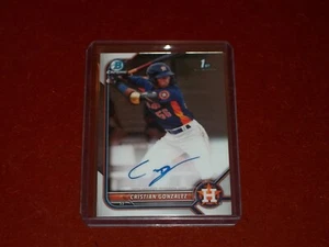 2022 Bowman Chrome Prospects Auto Cristian Gonzalez - Picture 1 of 1