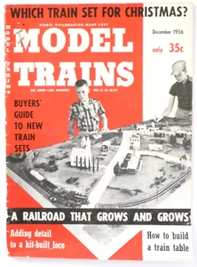 Model Trains Magazine December 1956 Buyers Guide Train Tables Adding Detail - Picture 1 of 3