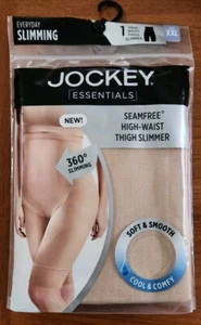 Jockey Essentials Women's XXL 3XL Seamfree High Waist Thigh Slimmer BEIGE #32124 - Picture 1 of 5