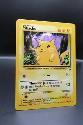 Pokémon Pikachu Base Set 2 87/130 RAW UNGRADED  - Image 1 of 2