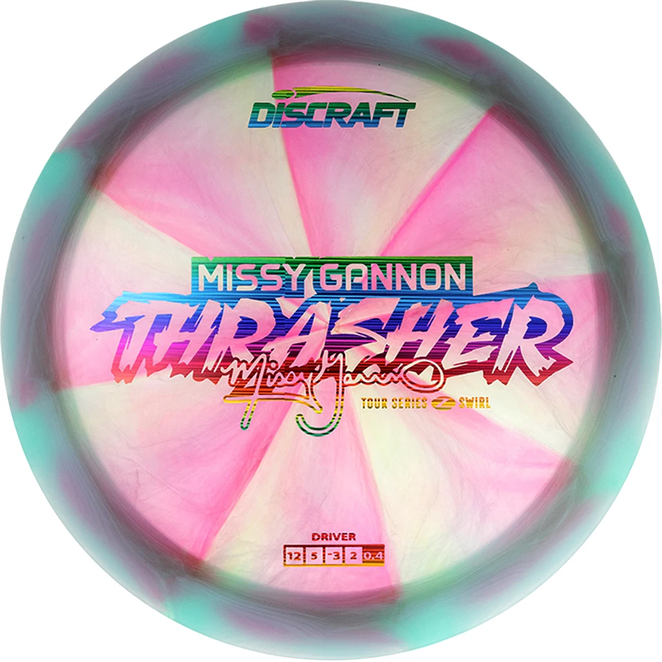 NEW Discraft Disc Golf Z Swirl Thrasher - Missy Gannon **Choose Weight/Color** - Image 1 of 1