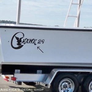 C Hawk 29 Boat Yacht Decals 2PC Set Oracle Vinyl Large New OEM Universal - Picture 1 of 3