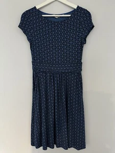 Damen Boden Kleid Größe 10 knielang, blau Sterne & Herzen mit Taschen NEU - Bild 1 von 14