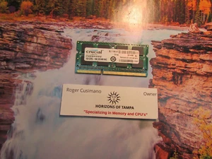 Crucial 4GB 1066MHz DDR3 SODIMM RAM PC3-8500 Laptop CT4G3S1067M - SINGLE - Picture 1 of 1