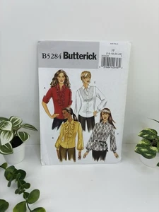 Shirt Size 16-22 Pattern b5284 Double Ruffles Front Band Collar Uncut - Picture 1 of 2