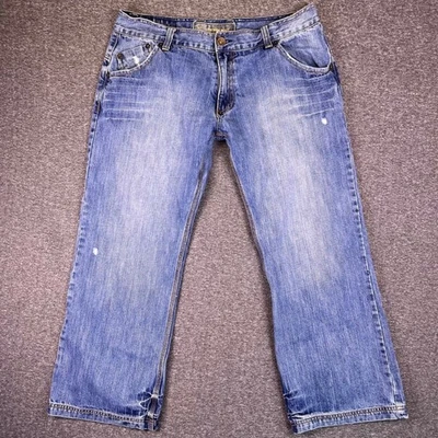 Jeans Arizona Vintage Para Hombre 38x30 Azul Tiro Bajo Bota Western Denim Y2K Fit38x28.5 Foto 1 de 4