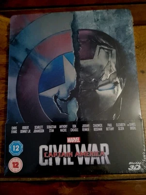 Captain America: Civil War 4K Steelbook [4K + Blu-Ray] - Zavvi Exclusive - New - Image 1 of 2