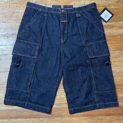 Pantalones Cortos Vintage Marithe Francois Girbaud Denim Carga Talla 36 Pantalones de mezclilla Sueltos Nuevos con Etiquetas Foto 1 de 4