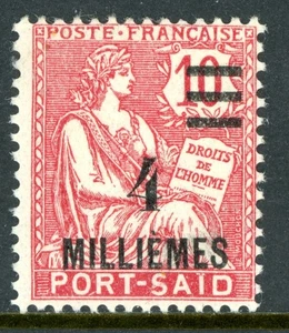 Colonias Francesas en Egipto 1899 Puerto Said 4m Carmín Sc #72 Como Nuevo L973 - Imagen 1 de 6