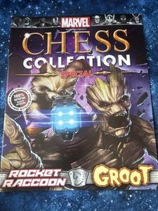 Marvel Rocket Raccoon & Groot Eaglemoss Chess Collection Chess Pieces Vintage - Picture 1 of 3