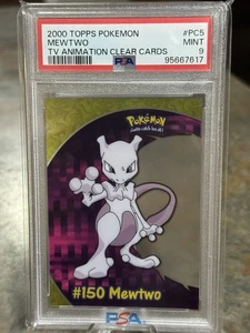 PSA COMO NUEVO 9 - #150 MEWTWO - 2000 Topps Pokemon - Tarjeta transparente de animación de TV #PC5 - Imagen 1 de 1