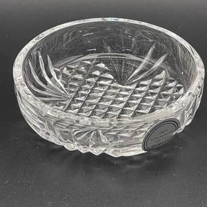 Astral Lead Crystal 3” Round Trinket Nut Candy Bowl Diamond & Fan Cut Korea - Picture 1 of 8