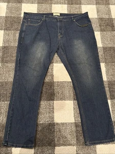 Pantalones de mezclilla Smith & Mills para hombre talla 44x32 elásticos pierna recta ajustada mediana cremallera azul - Imagen 1 de 11