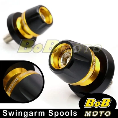 Carretes basculantes traseros deslizantes M6 dorados para Aprilia RSV4 1100 Factory 21-23 22 Foto 1 de 4