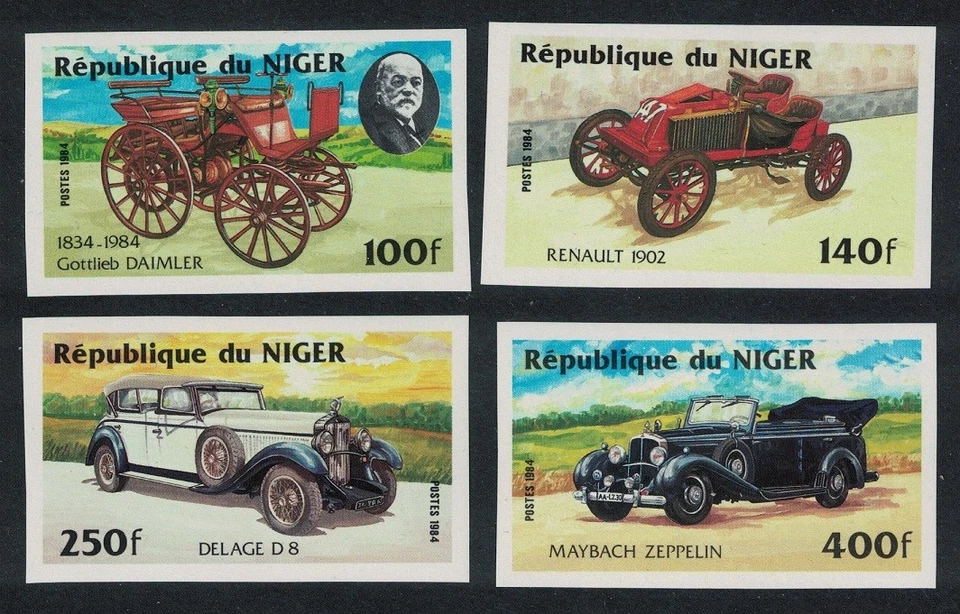 Niger Motor Cars 4v Imperf 1984 MNH SG#993-996 MI#892-895 — 第 1/1 张图片