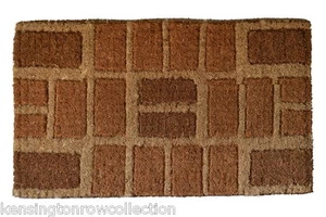 PUEBLO EXTRA DICKE KOKOS FUSSMATTE - 18" X 30" - WILLKOMMENSMATTE - Bild 1 von 1