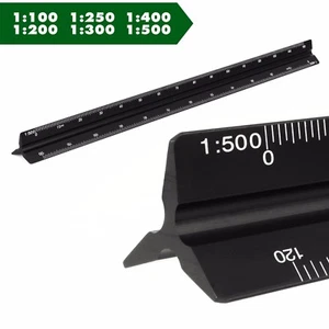 Dreikant Maßstab dreieckig Maßstablineal Skalierung Maßstablineal Scale Lineal - Bild 1 von 2