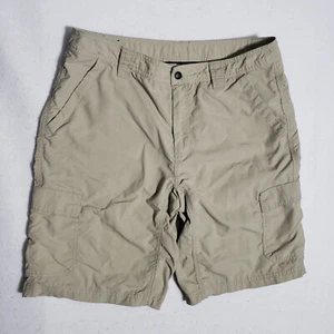 Pantalones Cortos Carga Eddie Bauer Para Hombres 34 Nylon Beige Caqui Bolsillos Aire Libre Senderismo - Imagen 1 de 9