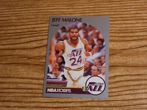 Utah Jazz 1990-91 Hoops #437 Jeff Malone Basketball Card - Picture 1 of 2