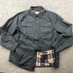 Legendary Whitetails Shirt Mens Large Gray Waxed Journeyman Flannel Lined - Picture 1 of 10