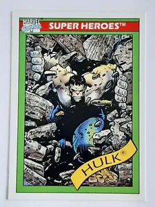 Marvel Comics Super Heroes Card #17, Hulk (Gray), MCU, Impel 1990 - Picture 1 of 2
