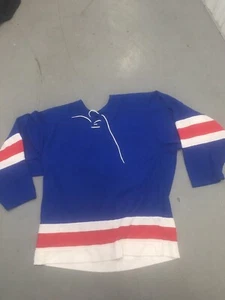 Blank New York Rangers Classic Home Jersey No Number Blue Hockey NHL Medium - Picture 1 of 3