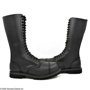 Grinders King Derby 20 Eye Steel Toe Black - Picture 1 of 6
