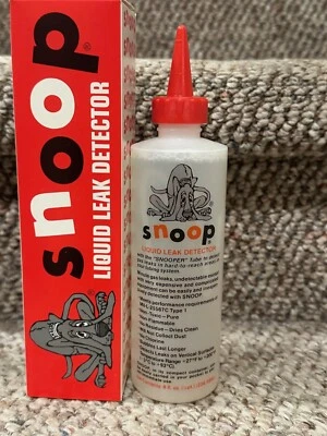 NUPRO Snoop Liquid Leak Detector, Original Box 8 Ounces, Sealed - New Old Stock