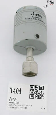 T404 MKS BARATRON CAPACITANCE MANOMETER, 10 TORR 626B-29059 - Image 1 of 4