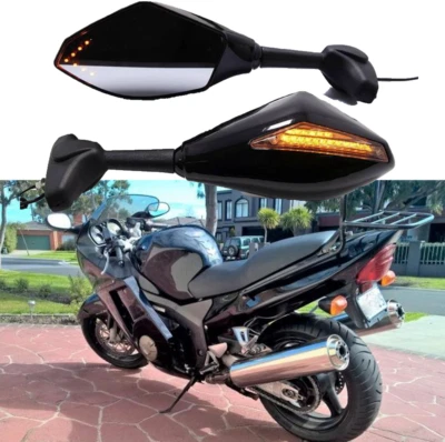 Espejos retrovisores LED para motocicleta Honda Blackbird CBR1100XX 1997-2003 Foto 1 de 4
