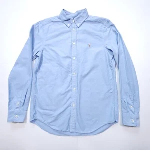 Camisa Polo Ralph Lauren Adolescente XL Azul Informal Con Botones - Imagen 1 de 5