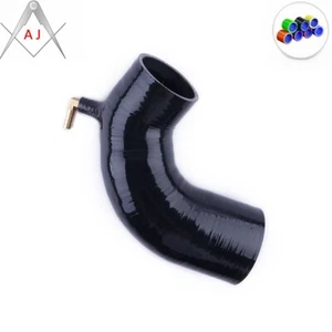 For Alfa Romeo 1750 Giulietta Quadrifoglio Verde Silicone Inlet Hose Black - Picture 1 of 4
