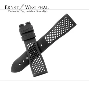 ZENITH caoutchouc strap 22 mm black for various ZENITH watches - Picture 1 of 3
