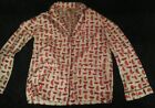 Tory Burch Pajama Top Cute Long Sleeved Patterned Sz Large