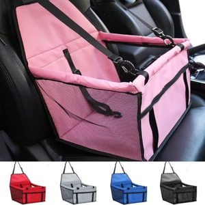 Pet Travel Safety Carry Bag Basket Dog Booster Car Seat Cover Pad Mat Waterproof - Picture 1 of 18