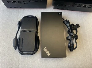 Lenovo ThinkPad USB-C Dock Gen 2 LDC-G2 40AS 03X7609 Dock w/ 90w Adapt - Picture 1 of 6