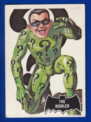 THE RIDDLER 1966 TOPPS BATMAN Black Bat #36 VERY GOOD (MK) NO CREASES - Image 1 of 2