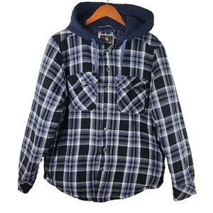 Legendäre Whitetails Flanelljacke mit Kapuze Herren Medium kariert Workwear Shacket - Bild 1 von 11