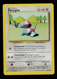 1999 Pokemon Unlimited 39 Porygon - Picture 1 of 2
