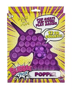Bubble TRIX Poppers Stress Sensory Creative Fidget Toy Kids Purple Unicorn - Picture 1 of 3