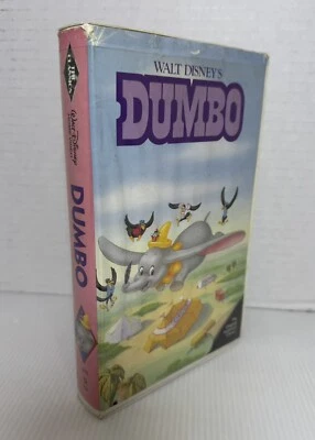 Walt Disney Black Diamond Classics 1985 Dumbo VHS Pink Spine White Clamshell — 第 1/4 张图片