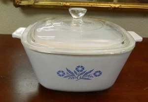 Vintage Corning Ware Blue Cornflower Casserole 1 3/4 Quart w/ Lid - Excellent! - Picture 1 of 4